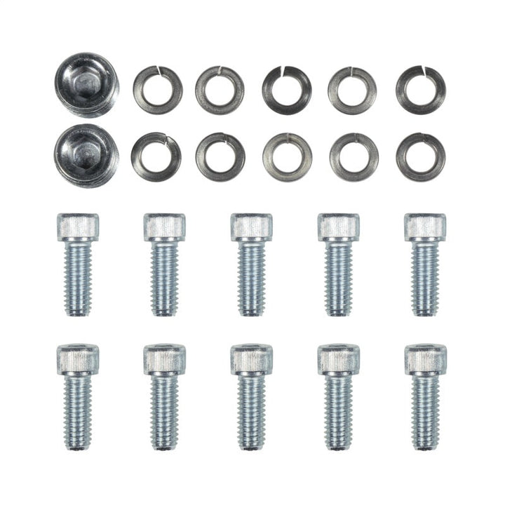 Dana 60 off road differential cover hardware on a white background